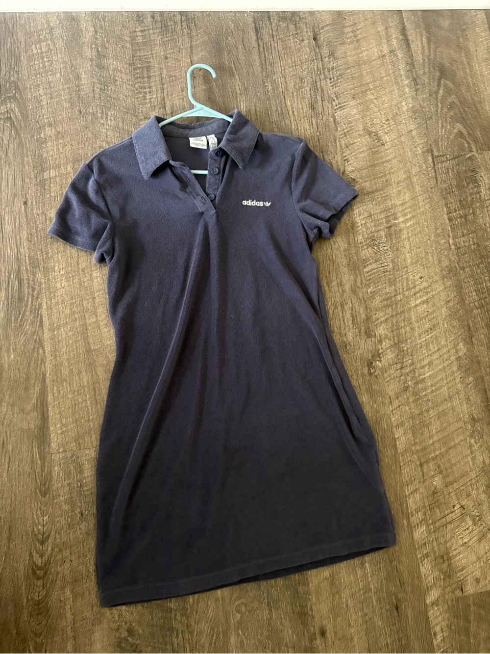 adidas Navy Short-Sleeve Polo Dress
